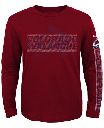 Reebok Boys' Long-Sleeve Colorado Avalanche Line Up T-Shirt