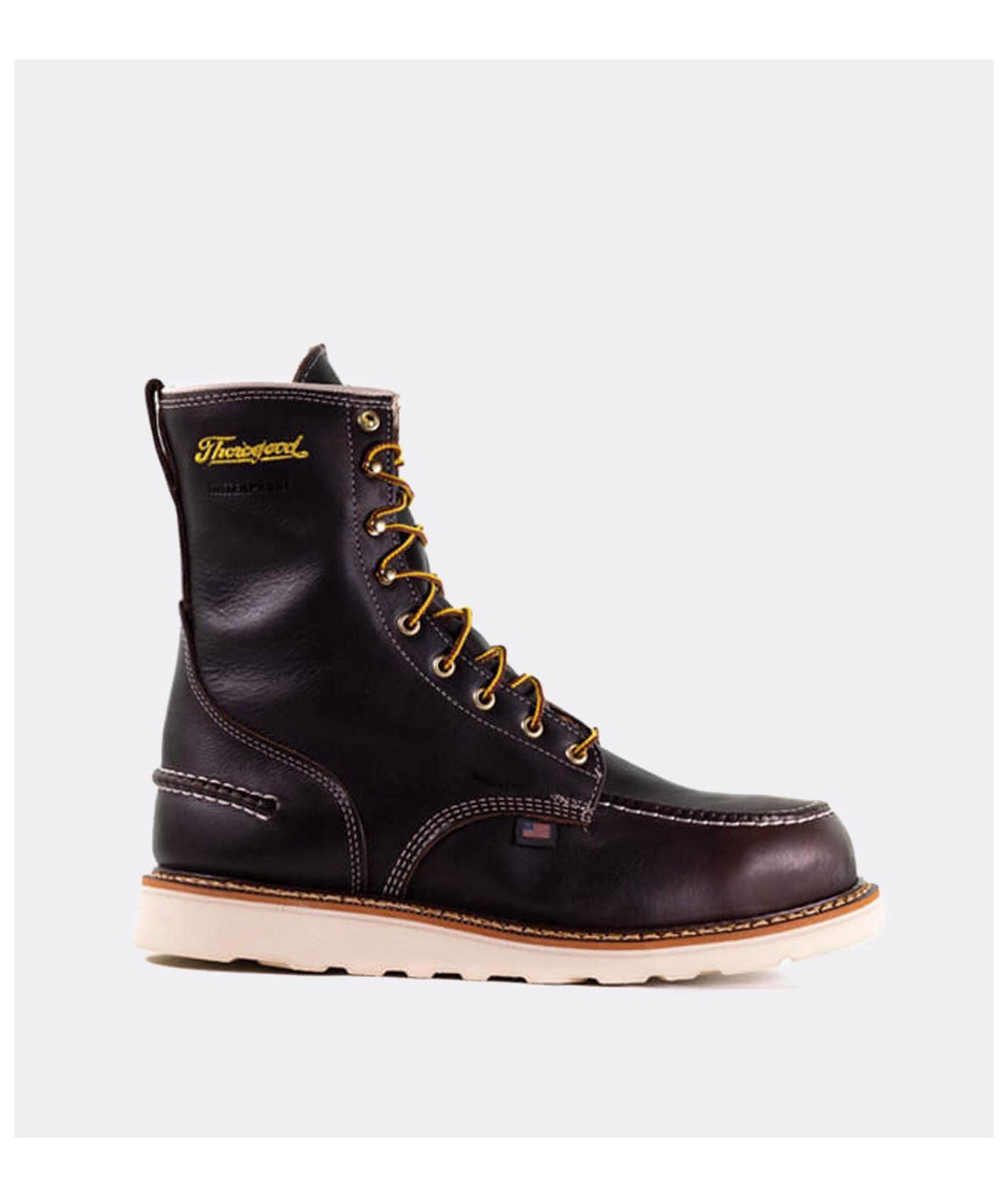 Мужские ботинки Thorogood 1957 Series Waterproof 8" Briar Pitstop Moc Toe Work Boots for Men — фото 1