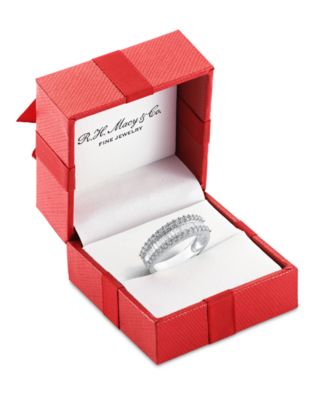 Diamond Baguette Cluster Band (1 ct. t.w.) in 14k White, Yellow or Rose Gold