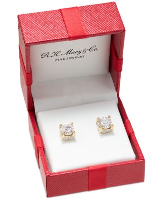 Diamond Stud Earrings (2 ct. t.w.) in 14k Yellow, White or Rose Gold