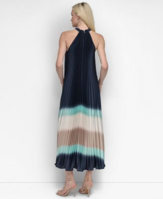 Mini Dress Dkny Leather Dress DKNY Women's Halter Sunray-Pleated Ombr  Dress Macy's
