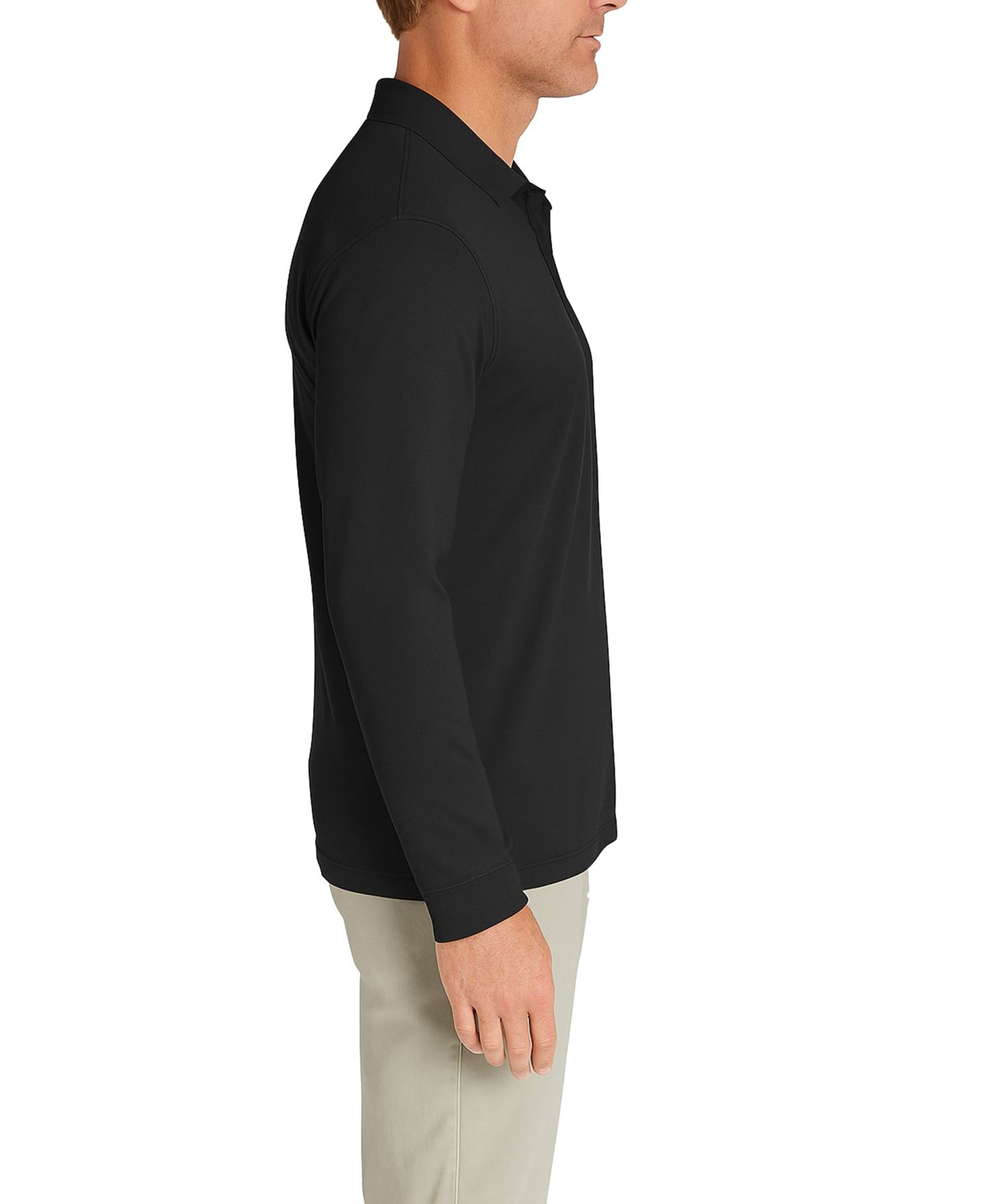 Мужское поло Galaxy By Harvic Jump Start Modern Fit Polo Shirt, цвет: Чёрный — фото 2