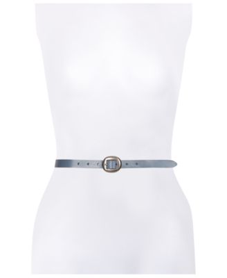 Women's Center Bar Leather Belt