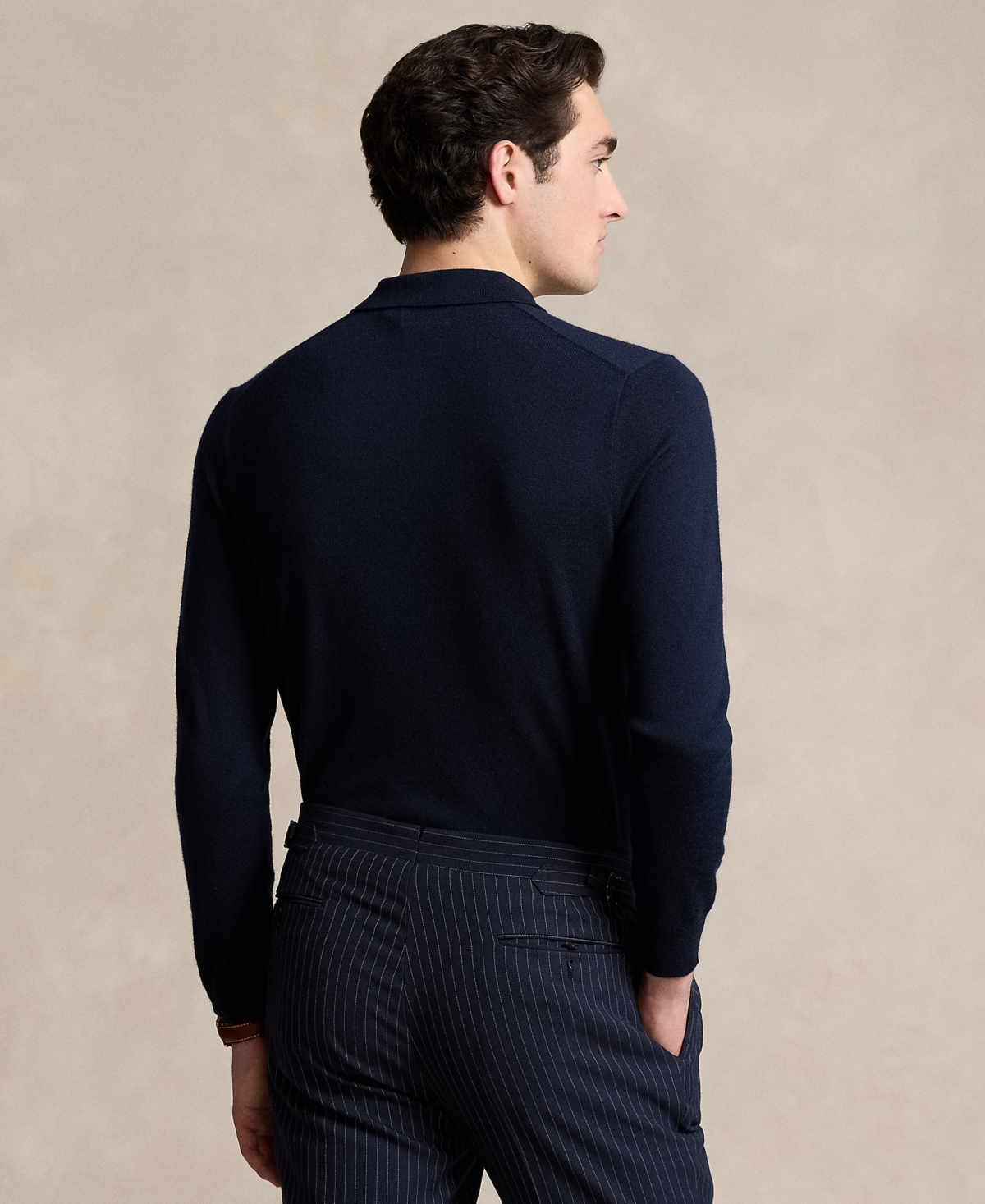 Polo Ralph Lauren Men's Wool Polo-Collar Sweater