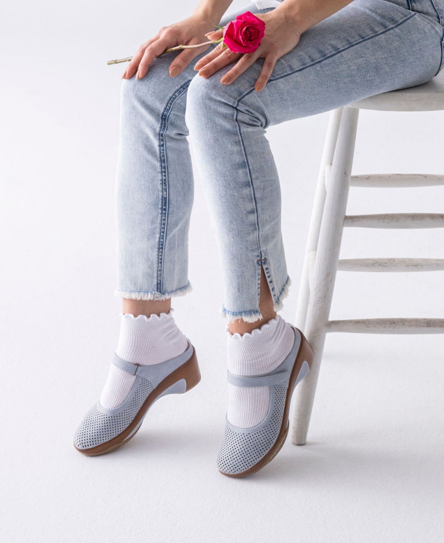 Женские сабо White Mountain Vinto2 Mary Jane Clog Mules, цвет: Синий малиновый гладкий — фото 7
