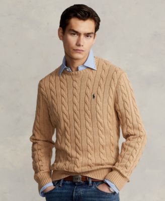 Men's Cable-Knit Cotton Sweater