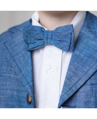 Toddler Boys Classic Chambray Suit Jacket