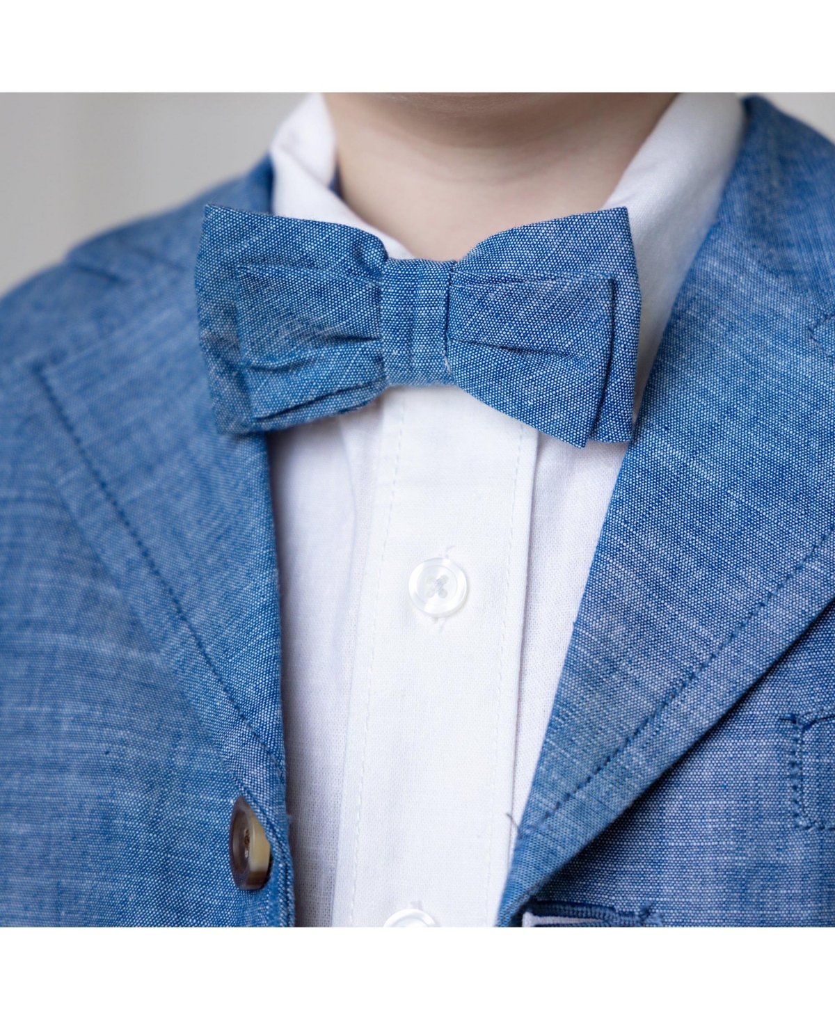 Hope & Henry Toddler Boys Classic Chambray Suit Jacket