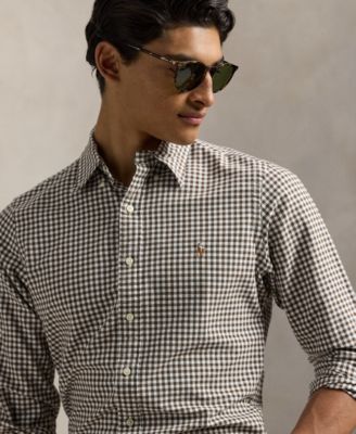 Men's Classic-Fit Gingham Oxford Shirt