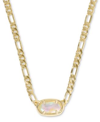 Kendra Scott - Gold-Tone Elisa Figaro Chain Short Pendant Necklace, 16" + 3" extender