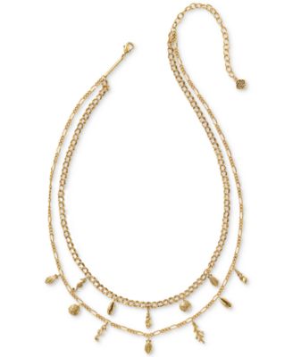 Kendra Scott - Gold-Tone Alexa Multi Strand Necklace, 16-1/2" + 3" extender