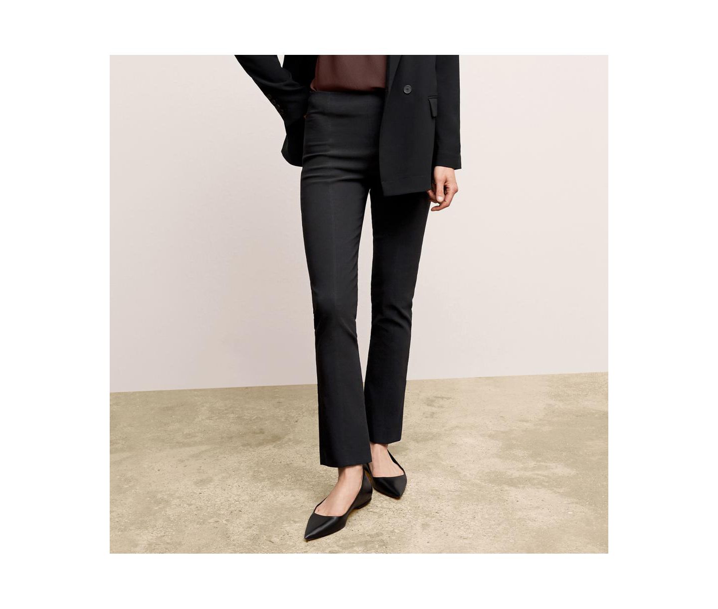 Женские брюки M.M.LaFleur Kick Flare Foster - Eco PowerStretch, цвет: Чёрный — фото 1