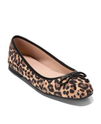 (取寄) コールハーン レディース ヤラ ソフト バレエ Cole Haan women Yara Soft Ballet Leopard Print Suede Cole Haan Women's Yara Soft Ballet Flats - Macy's