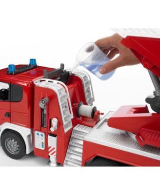 1/16 Scania Super 560R Fire Engine Truck with Ladder, Water Pump & Lights & Sounds