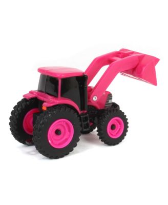 1/64 ERTL Collect N Play Case IH Pink Tractor with Loader