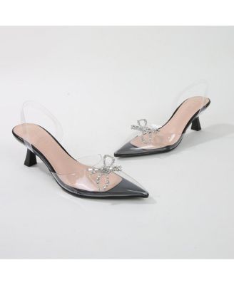 Nana Clear Vinyl Slingbacks