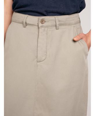 Women's Twill Midi Skirt