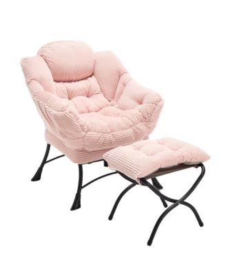 Lounge Chair with Ottoman & Side Pocket