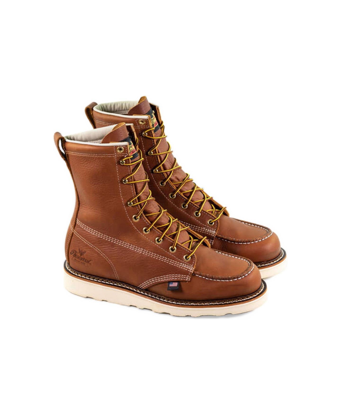 Мужские ботинки Thorogood American Heritage 8" Tobacco Moc Toe Work Boots for Men, цвет: Табачный — фото 3