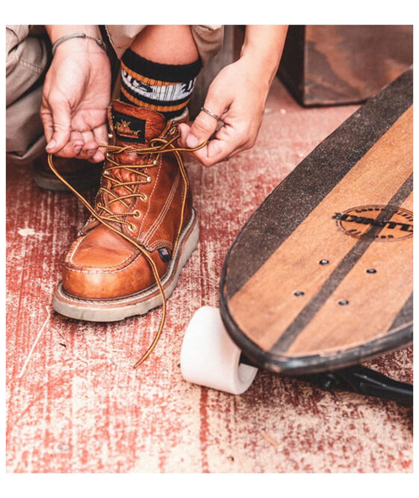 Мужские ботинки Thorogood American Heritage 6" Tobacco Moc Toe Work Boots for Men, цвет: Табачный — фото 6