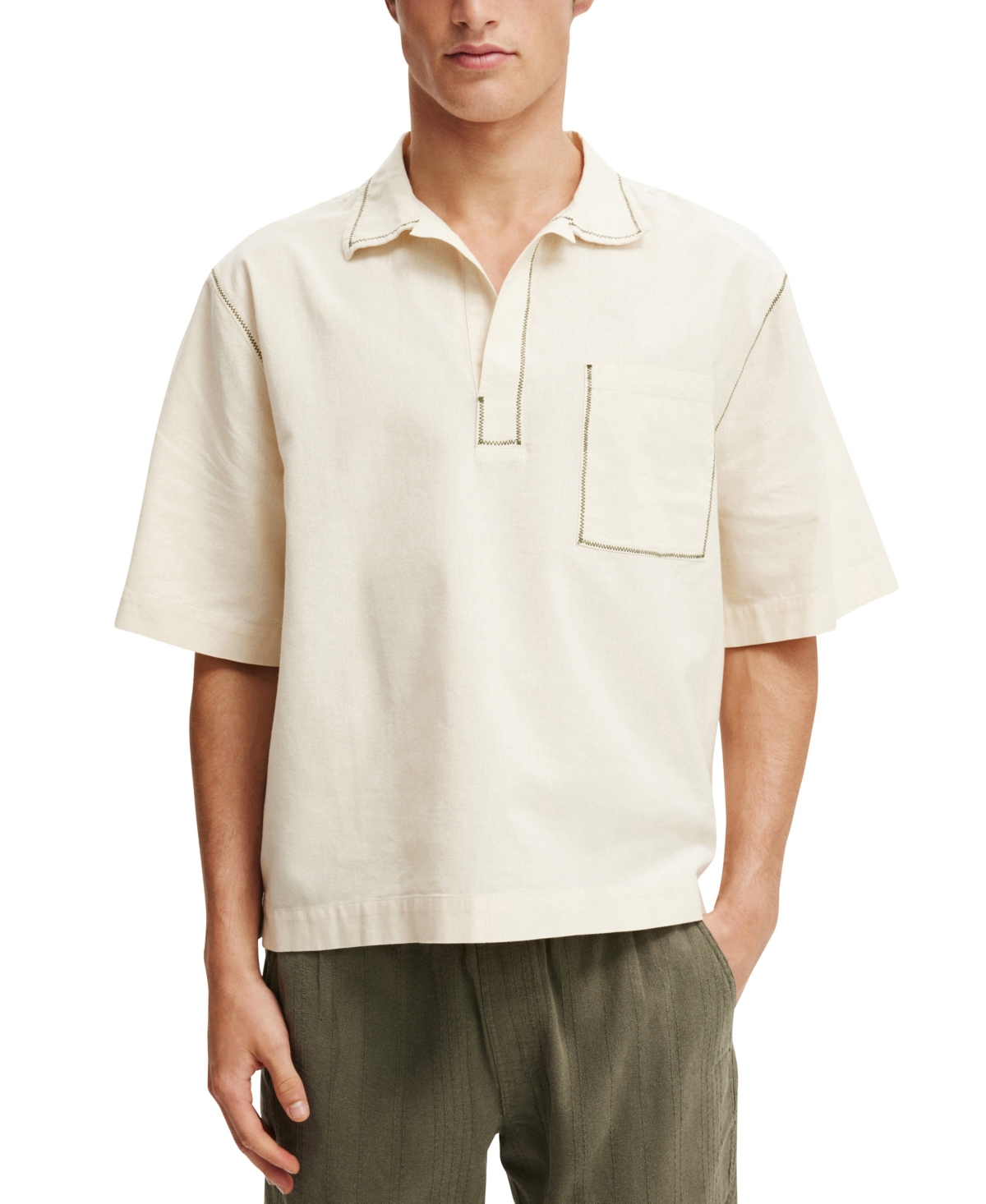 Shop Cotton On Men's Box Fit Short Sleeve Polo Shirt