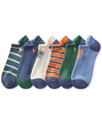 Polo Ralph Lauren - Men's 6-Pk. Surf Polo Low Cut Tab Socks