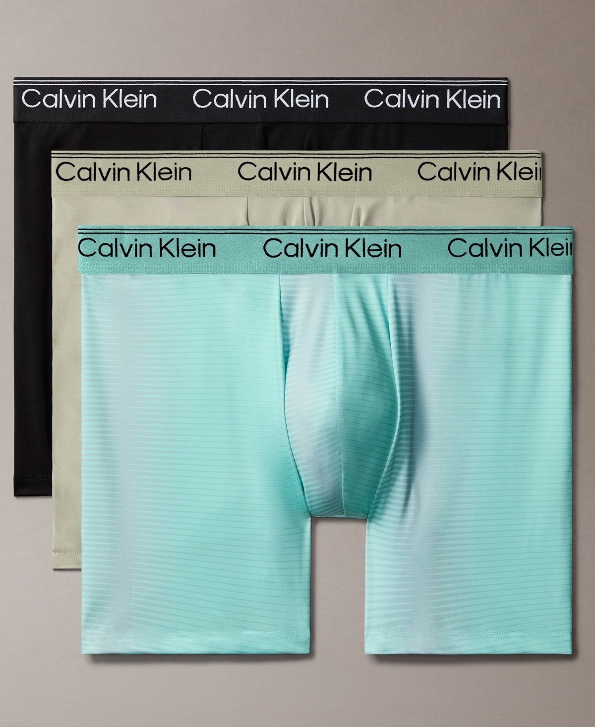 Men's 3-Pk. Micro Stretch Moisture-Wicking Boxer Briefs - Pink/yellow Assorted