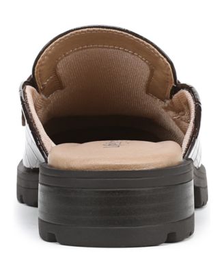 Women's London-Mule Round Toe Lug Sole Mules