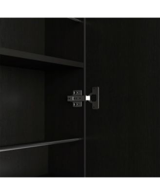 Charlotte Xl Shoe Rack, Five Interior Shelves, Mirror, Single Door Cabinet