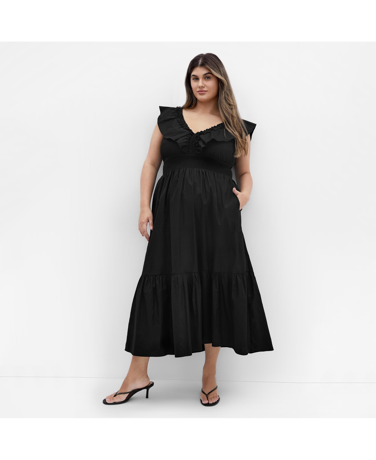 Plus Size Kelly Maxi Dress - Black