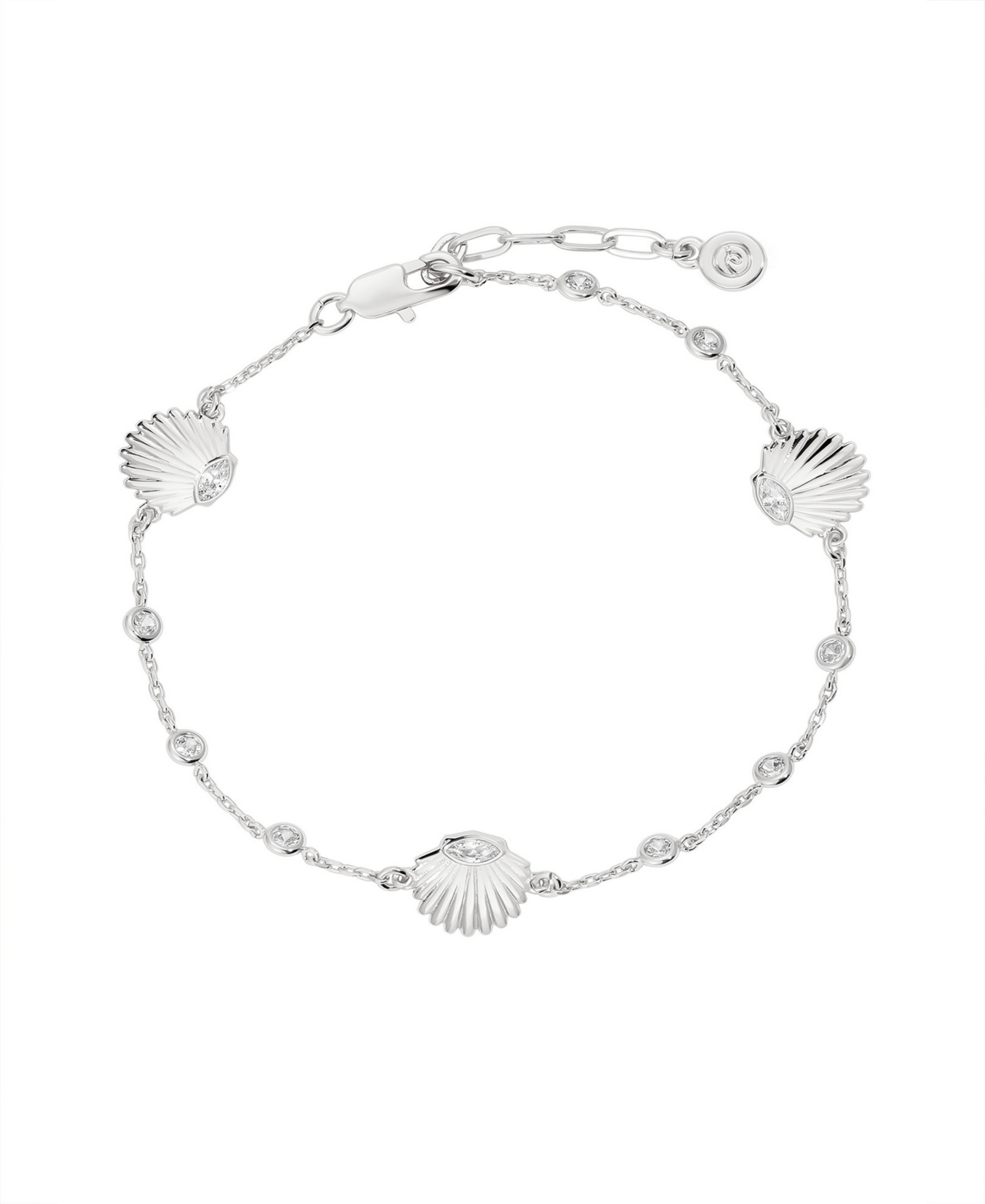 Santorini Shell Anklet - Silver