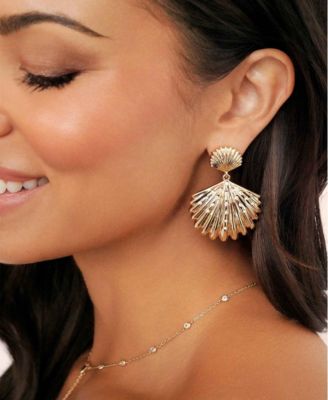 Sun-drenched Shell Earrings