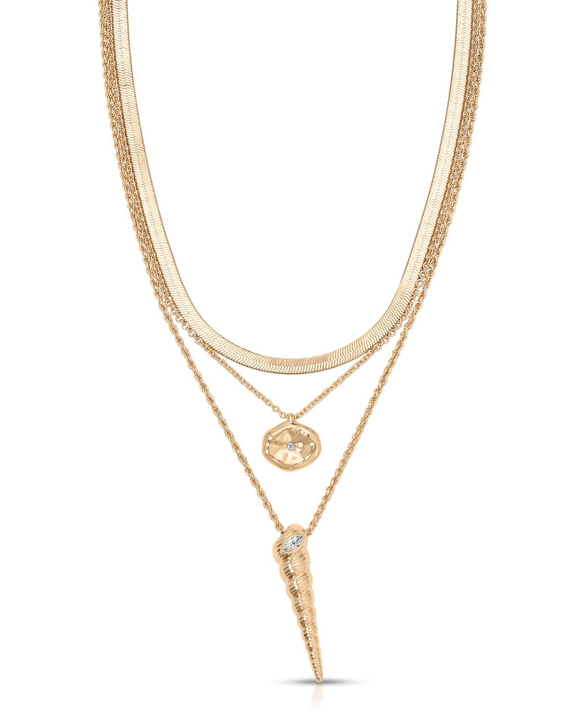 Saint Tropez Shell Necklace - Gold