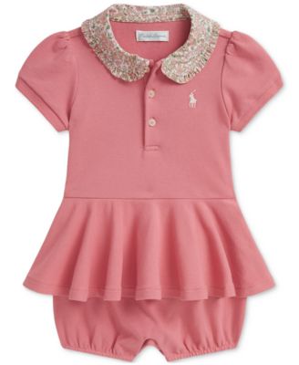 Polo Ralph Lauren - Baby Girls Peplum Romper