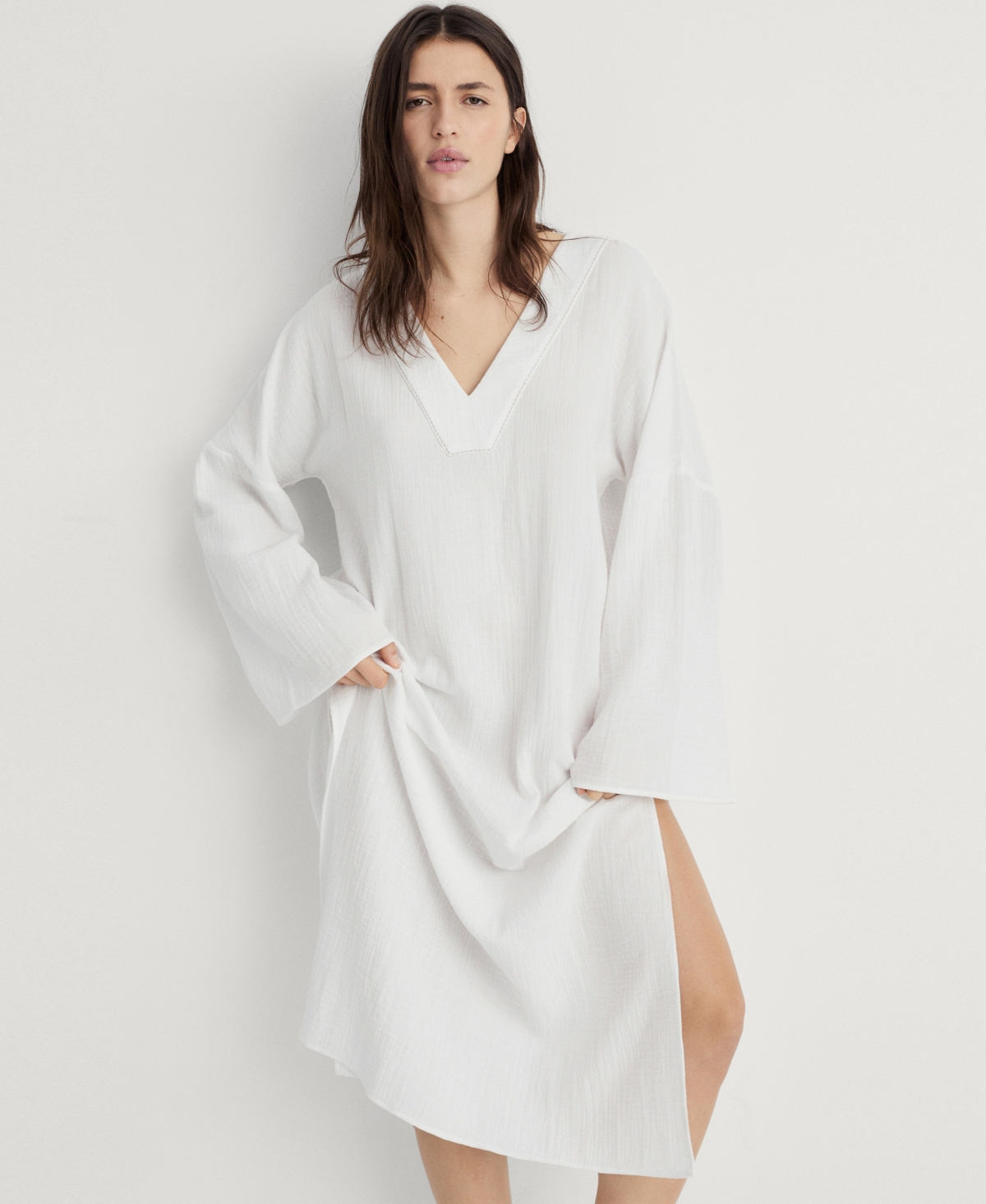 Mango Women's Oversized Pajama Caftan