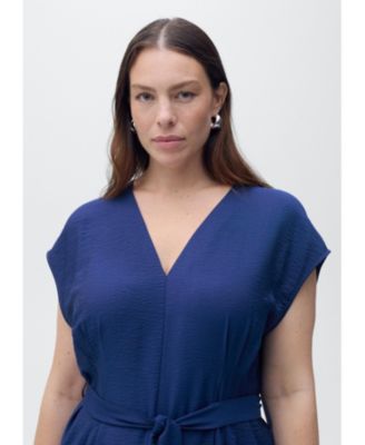 Women's Long Cropped Belted Jumpsuit