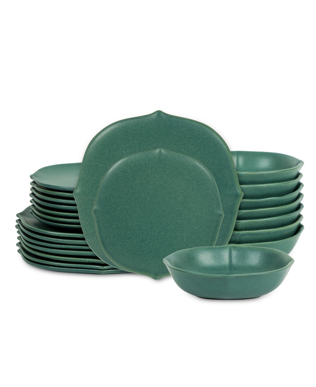 Baskerville 24 Pc. Dinnerware Set, Service for 4 - Black