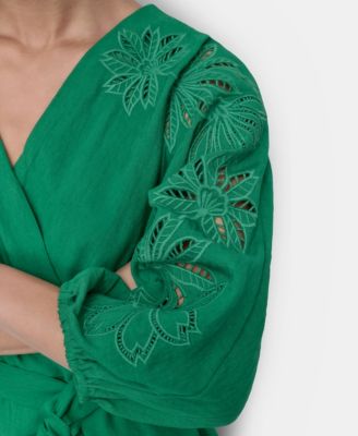 green emerald velvet dress DKNY Women's Dress, Jolly Green, 4 at Amazon Women's Clothing store main image 0