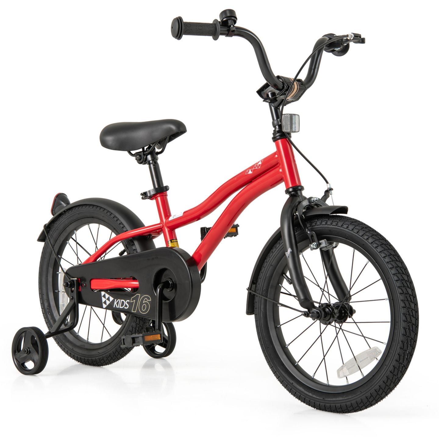 Детская игрушка Slickblue 14" Kids' Bicycle with Adjustable Seat, Bell and Reflectors, 3–5 лет, цвет: Красный — фото 1