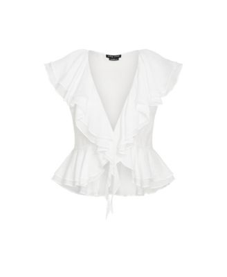 Plus Size Sweet Ruffle Top