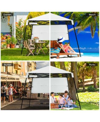 7x7 FT Slant Leg Pop-up Canopy Tent Shelter Adjustable Portable Carry Bag