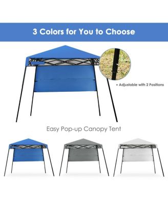 7x7 FT Slant Leg Pop-up Canopy Tent Shelter Adjustable Portable Carry Bag