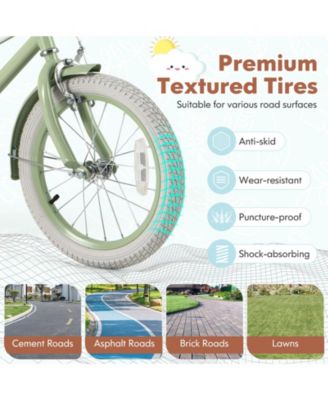 Slickblue Kids Bike with Adjustable Handlebar and Saddle for Growing Children