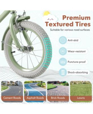 Slickblue Kids Bike with Adjustable Handlebar and Saddle for Growing Children