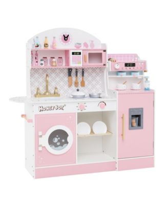 Kids Kitchen Set with Coffee Maker & Accessories Fun Pretend Play Toy for Children