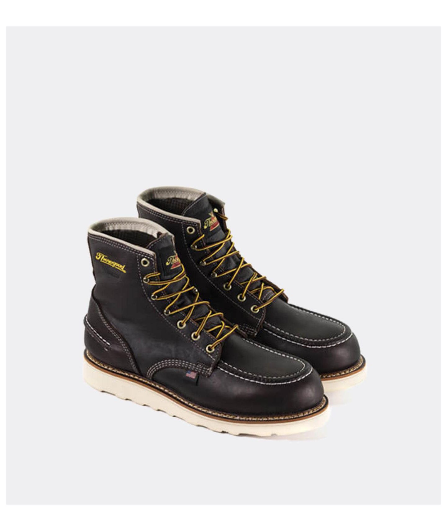 Мужские ботинки Thorogood 1957 Series Waterproof 6" Briar Pitstop Moc Toe Work Boots for Men — фото 4