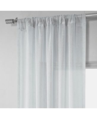 Textured Faux Linen Sheer Curtain