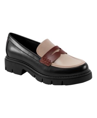 Women's Cube Slip-On Casual Penny Loafers