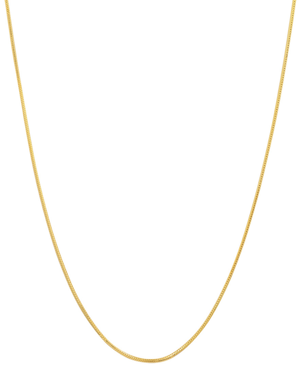 Steeltime Women's 14k Gold Plated Snake Chain Necklace