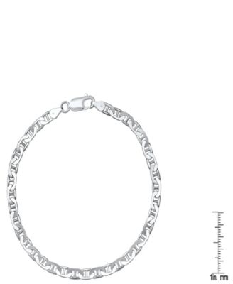 Unisex Sterling Silver 120 Mariner Superflat 8.5" Bracelet